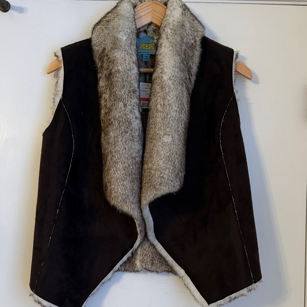 C&C California Faux Fur Lined Vest